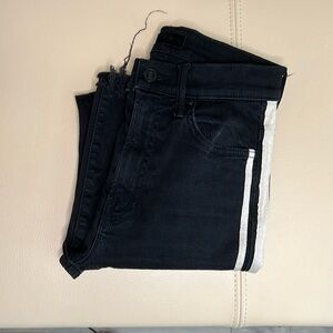 Mother Insider Crop Fray Step Hem Size 24 - Guilty Racer